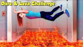 Extreme Floor is Lava Challenge with Family🔥 Fun *Dare* Challenge