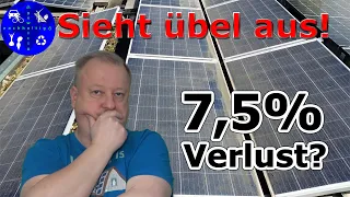 Übel: Unsere Photovoltaik-Module sind total verdreckt. Kostet uns das 7,5 % Ertrag?