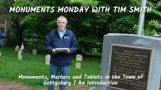 Monuments, Markers and Tablets in the Town of Gettysburg | An Introduction with Tim Smith