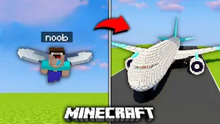 Poprosiłem 10 LOSOWYCH OSÓB, aby zbudowali LOTNISKO w MINECRAFT!