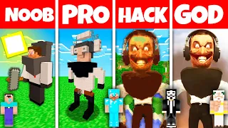 MUTANT SKIBIDI TOILET STATUE CHALLENGE Minecraft Battle: NOOB vs PRO vs HACKER vs GOD!