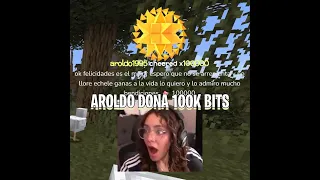 Abrahaham recibe donación de 100k bits