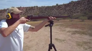 Shooting CZ 9.3X62 Mauser at Roosevelt Lake