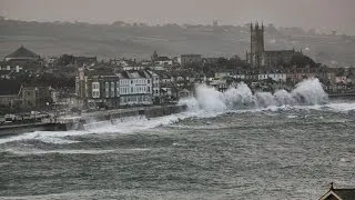 Penzance Big Storm - February 2014 (HD)