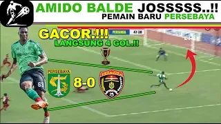 GACORR.!!! Debut Pertama Langsung BORONG 4 GOL - PERSEBAYA vs PERSINGA || Amido Balde