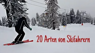 20 Arten von Skifahrern