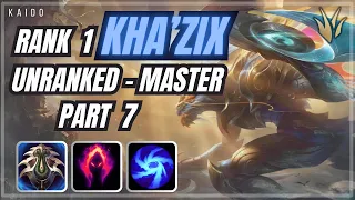 [Rank 1 Kha'zix] Unranked to Master Q evolve only first Part --- | Kaido w/ Commentary