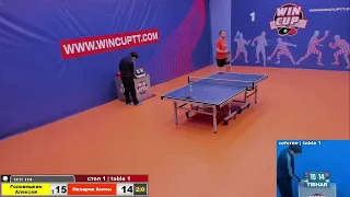 Головешкин Алексей 3-0 Назаров Антон Турнир Восток 4  WINCUP 29.11.21 Прямая трансляция Зал 1