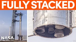 Ship 24 Stacked on Booster 7 for Prelaunch Testing | SpaceX Boca Chica