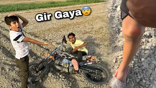 Zeeshan Dirt Bike Se Gir Gaya‼️😨 Choot Lag Gyi ?