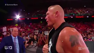 Brock Lesnar Attack-ed Roman Reigns - WWE RAW 13 August 2018