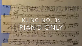 French Horn Kling no. 36 Piano only