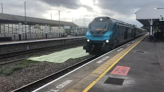 Class 68 tpe leaving stalybridge