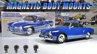 Tamiya VW Karmann Ghia - Magnetic Body Mounts