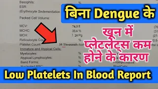 प्लेटलेट्स कम होने के मुख्य कारण, Low Platelets Count Causes, Low Platelets In Blood, cbc test