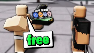 Giving EVERY GAME PASS for FREE in Roblox The Strongest Battlegrounds