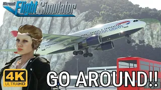 Flight Simulator 2023 | EXTREME GUSTING TURBULENCE | MAX GRAPHICS | GOAROUND  | LXGB | MFS2020 | 4K