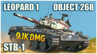 STB-1, Leopard 1 & Object 268 • WoT Blitz Gameplay