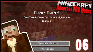 100 Hours In Hardcore Minecraft - Death    #Shorts