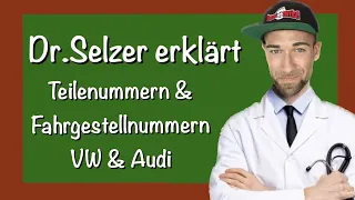 Erklärung Teilenummern VW/Audi I Erklärung Fahrgestellnummer VW/Audi I Dr.Selzer erklärt