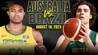 Australia vs Brazil Full Game Highlights | FIBA World Cup Warm-Up | August 16, 2023 | FreeDawkins