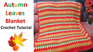 Autumn Leaves Blanket - Crochet Tutorial - #MakeitPremier