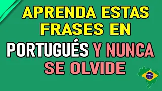 Memorice estas frases en potugués en 40 minutos | Hable portugués hoy mismo