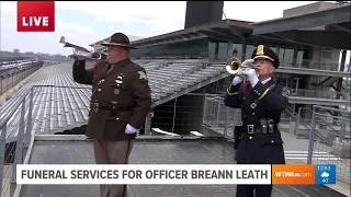 'Taps' at funeral for Officer Leath