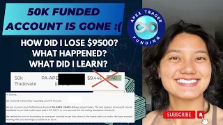 I lost my 50k Funded Account That Had $9500 Profit | Why I Lost It and What I Learned from Losing It