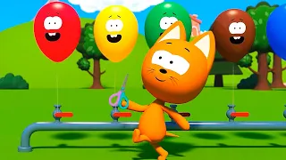 Learning Colors Video for Toddlers MeowMeow Kitty - Nursery Games for Kids with Balloons