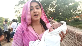 Kajal Raghwani पहली बार अपने बच्चे Baby के साथ Shooting Set पर दिखी