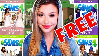 Trying All of the FREE Sims 4 Packs So You Don't Have To // Reviewing FREE Sims 4 Stuff Packs
