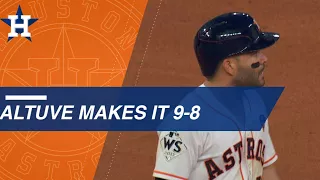 WS2017 Gm5: Jose Altuve gives Astros the lead with a double in Game 5