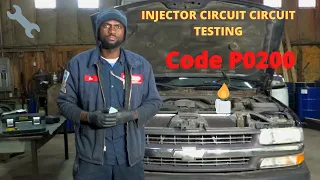 Chevrolet Silverado Code P0200, Fuel injector Circuit Testing, Misfire P0300