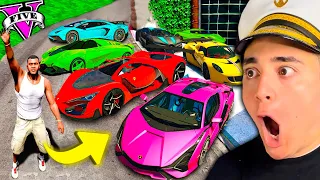 Robando SUPER AUTOS MILLONARIOS en GTA 5 !! 🚘💰