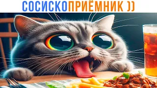 СОСИСКОПРИЁМНИК ))) | Приколы с котами | Мемозг 1364