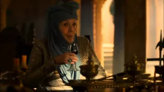 Olenna Tyrell speaks with Tywin Lannister