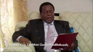 King Zwelithini Goodwill kaBhekuzulu on .ZULU