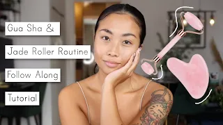 Daily Gua Sha & Jade roller Routine Follow Along Tutorial