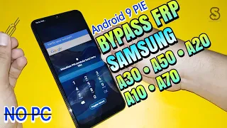 Fix Bypass Frp Lock google account Samsung A30 / A50 / A20 / A10 / A70 Android 9.0 Pie 2019 No Pc