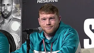 CANELO yells at ANDRADE to "get the F--K out of here" repeatedly in disgust after TKO of Saunders