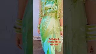 Party Wear Designer Saree With Jacket #fullvideo Link in Comment #shorts #ytshorts #viral #viralvido
