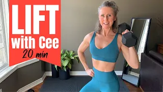 WEIGHT TRAINING workout over 40 female 20min full body FB30