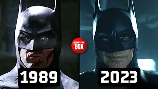 BATMAN 1989 Then And Now 2023 (34 Years Later) Michael Keaton