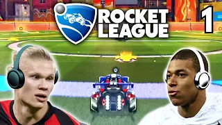 Haaland & Mbappé play ROCKET LEAGUE!