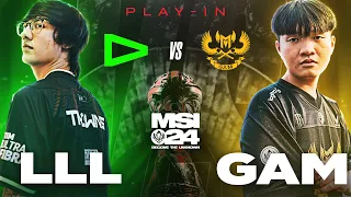 PRZEGRANY WRACA DO DOMU! - GAM vs LLL (gośc. Trymbi i Leo) MSI 2024 PLAY-IN