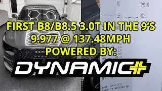 B8/B8.5 Audi 3.0T Supercharged World Record | 9.977 @ 137.5mph | 034Motorsport Dynamic+ Stage 2+