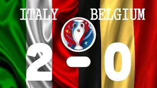 MOMENTS  ITALY VS BELGIUM EURO 2016 - ITALY 2-0 BELGIUM 13.06.2016