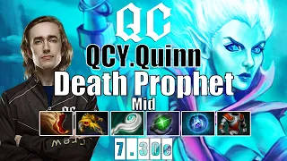 Death Prophet Mid | QCY.Quinn | SUPER CANCER MID HERO NO MERCY | 7.30e Gameplay Highlights