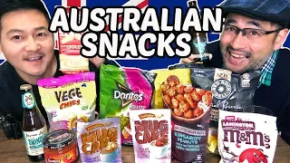 Japanese Trying Australian Snacks